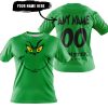 GRINCH – CUSTOM NAME – MONSTER ENERGY – GREEN - T-SHIRT
