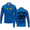 GRINCH – CUSTOM NAME – POLARIS – BLUE - LONG SLEEVE POLO SHIRT
