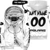 GRINCH – CUSTOM NAME – POLARIS – WHITE - FLEECE ZIP HOODIE