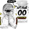 GRINCH – CUSTOM NAME – ROCKSTAR ENERGY – WHITE - FLEECE ZIP HOODIE