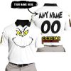 GRINCH – CUSTOM NAME – ROCKSTAR ENERGY – WHITE - POLO SHIRT