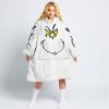 GRINCH – CUSTOM NAME – TRIUMPH – WHITE - OODIE BLANKET HOODIE