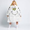 GRINCH – CUSTOM NAME – TROY LEE DESIGNS – WHITE - OODIE BLANKET HOODIE
