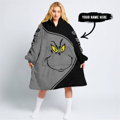 The Grinch – 3d All Over Printed – Limited Edition – Jeep – Grey - Oodie Blanket