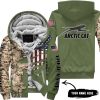 CLOTHES CUSTOM YOUR NAME – CAMO – LIMITED EDITION – ARCTIC-CAT - FLEECE ZIP HOODIE