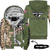 CLOTHES CUSTOM YOUR NAME – CAMO – LIMITED EDITION – FLY RACING - FLEECE ZIP HOODIE