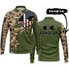 CLOTHES CUSTOM YOUR NAME – CAMO – LIMITED EDITION – KAWASAKI - LONG SLEEVE POLO SHIRT