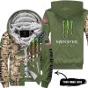 CLOTHES CUSTOM YOUR NAME – CAMO – LIMITED EDITION – MONSTER ENERGY - FLEECE ZIP HOODIE