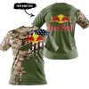 CLOTHES CUSTOM YOUR NAME – CAMO – LIMITED EDITION – RED BULL - T-SHIRT