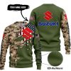 CLOTHES CUSTOM YOUR NAME – CAMO – LIMITED EDITION – SUZUKI - SWEATER UGLY