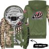 CLOTHES CUSTOM YOUR NAME – CAMO – LIMITED EDITION – TROY LEE DESIGNS - FLEECE ZIP HOODIE
