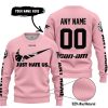 JUST HATE US – SUPER BOWL – PINK – CUSTOM NAME – ATLANTA FALCONS – CAN-AM - SWEATER UGLY