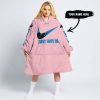 JUST HATE US – SUPER BOWL – PINK – CUSTOM NAME – CAROLINA PANTHERS – CAN-AM - OODIE BLANKET HOODIE