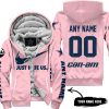JUST HATE US – SUPER BOWL – PINK – CUSTOM NAME – DALLAS COWBOYS – CAN-AM - FLEECE ZIP HOODIE
