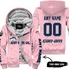 JUST HATE US – SUPER BOWL – PINK – CUSTOM NAME – DENVER BRONCOS – CAN-AM - FLEECE ZIP HOODIE