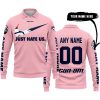 JUST HATE US – SUPER BOWL – PINK – CUSTOM NAME – DENVER BRONCOS – CAN-AM - LONG SLEEVE POLO SHIRT