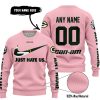 JUST HATE US – SUPER BOWL – PINK – CUSTOM NAME – GREEN BAY PACKERS – CAN-AM - SWEATER UGLY