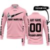 JUST HATE US – SUPER BOWL – PINK – CUSTOM NAME – LAS VEGAS RAIDERS – CAN-AM - LONG SLEEVE POLO SHIRT