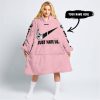 JUST HATE US – SUPER BOWL – PINK – CUSTOM NAME – LAS VEGAS RAIDERS – CAN-AM - OODIE BLANKET HOODIE