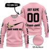 JUST HATE US – SUPER BOWL – PINK – CUSTOM NAME – NEW ORLEANS SAINTS – CAN-AM - SWEATER UGLY