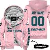 JUST HATE US – SUPER BOWL – PINK – CUSTOM NAME – PHILADELPHIA EAGLES – CAN-AM - FLEECE ZIP HOODIE