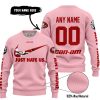 JUST HATE US – SUPER BOWL – PINK – CUSTOM NAME – SAN FRANCISCO 49ERS – CAN-AM - SWEATER UGLY