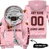 JUST HATE US – SUPER BOWL – PINK – CUSTOM NAME – WASHINGTON COMMANDERS – CAN-AM - FLEECE ZIP HOODIE