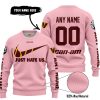 JUST HATE US – SUPER BOWL – PINK – CUSTOM NAME – WASHINGTON COMMANDERS – CAN-AM - SWEATER UGLY