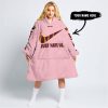 JUST HATE US – SUPER BOWL – PINK – CUSTOM NAME – WASHINGTON COMMANDERS – CAN-AM - OODIE BLANKET HOODIE