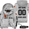 JUST HATE US – SUPER BOWL – GREY – CUSTOM NAME – CINCINNATI BENGALS – CAN-AM - FLEECE ZIP HOODIE