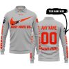 JUST HATE US – SUPER BOWL – GREY – CUSTOM NAME – CLEVELAND BROWNS – CAN-AM - LONG SLEEVE POLO SHIRT