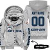 JUST HATE US – SUPER BOWL – GREY – CUSTOM NAME – DENVER BRONCOS – CAN-AM - FLEECE ZIP HOODIE