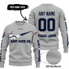 JUST HATE US – SUPER BOWL – GREY – CUSTOM NAME – DENVER BRONCOS – CAN-AM - SWEATER UGLY