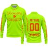 SHENANIGANS COORDINATOR - CUSTOM NAME RACING - FOX RACING - ORANGE - LONG SLEEVE POLO SHIRT