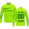JUST BRAAAP IT – CUSTOM NAME RACING – FOX RACING – GREEN - LONG SLEEVE POLO SHIRT