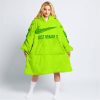 JUST BRAAAP IT – CUSTOM NAME RACING – FOX RACING – GREEN - OODIE BLANKET HOODIE