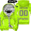 JUST BRAAAP IT – CUSTOM NAME RACING – FOX RACING – GREY - FLEECE ZIP HOODIE