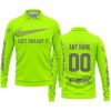JUST BRAAAP IT – CUSTOM NAME RACING – FOX RACING – GREY - LONG SLEEVE POLO SHIRT