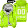 JUST BRAAAP IT – CUSTOM NAME RACING – FOX RACING – WHITE - FLEECE ZIP HOODIE