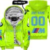 SHENANIGANS COORDINATOR - CUSTOM NAME RACING - BMW - BLUE - FLEECE ZIP HOODIE