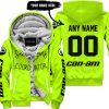 SHENANIGANS COORDINATOR - CUSTOM NAME RACING - CAN-AM - BLACK - FLEECE ZIP HOODIE