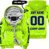 SHENANIGANS COORDINATOR - CUSTOM NAME RACING - CAN-AM - NAVY - FLEECE ZIP HOODIE
