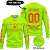 SHENANIGANS COORDINATOR - CUSTOM NAME RACING - FLY RACING - ORANGE - SWEATER UGLY