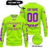 SHENANIGANS COORDINATOR - CUSTOM NAME RACING - FLY RACING - PURPLE - SWEATER UGLY