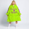 SHENANIGANS COORDINATOR - CUSTOM NAME RACING - FLY RACING - PURPLE - OODIE BLANKET HOODIE