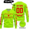 SHENANIGANS COORDINATOR - CUSTOM NAME RACING - FLY RACING - RED - SWEATER UGLY