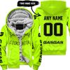SHENANIGANS COORDINATOR - CUSTOM NAME RACING - GASGAS - BLACK - FLEECE ZIP HOODIE