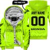 SHENANIGANS COORDINATOR - CUSTOM NAME RACING - HONDA - BLACK - FLEECE ZIP HOODIE