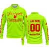 SHENANIGANS COORDINATOR - CUSTOM NAME RACING - HONDA - RED - LONG SLEEVE POLO SHIRT