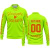 SHENANIGANS COORDINATOR - CUSTOM NAME RACING - HUSQVARNA - ORANGE - LONG SLEEVE POLO SHIRT